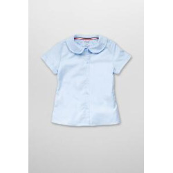 Short Sleeve Peter Pan Blouse (Feminine Fit)