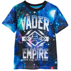Star Wars Darth Vader "Vader Empire" Sublimated Tee - Boys 4-7, Boy's, Size: 6, Black