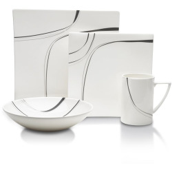 Mikasa Modernist Black 4-pc. Place Setting