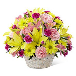 Basket of Cheer Bouquet - Premium