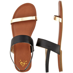Metallic Banded Sandal