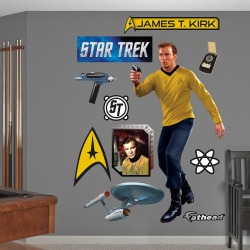 Captain James T. Kirk Wall REAL.BIG. Fathead Wall Decal