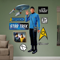 Spock Wall Cling REAL.BIG. Fathead Wall Decal
