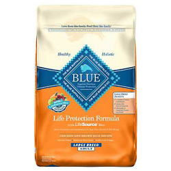 Blue Buffalo Large Breed Chicken & Brown Rice Adult Dog Food, 15 lbs.