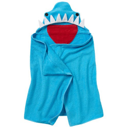 Jumping Beans Shark Bath Wrap, Blue