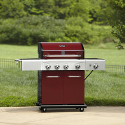 Kenmore 4-Burner LP Red Gas Grill w/ Searing Burner & Side Burner